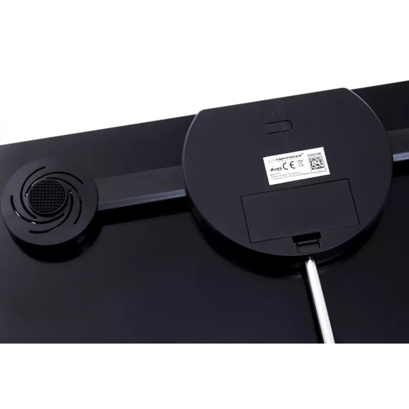 Esperanza EBS016K asmeninės svarstyklės Elektroninės asmeninės svarstyklės Kvadratinės Juodos