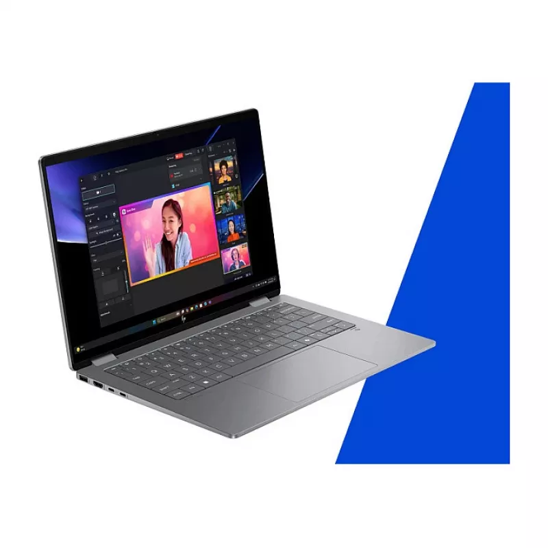 HP OmniBook X Flip Next Gen AI nešiojamas kompiuteris 14-fm0056ng - Flip dizainas - Intel Core Ultra 5 226V / 2,1 GHz - Win 11 Home - Arc Graphics 130V - 16 GB RAM - 512 GB SSD NVMe - 35,6 cm (14 inch)