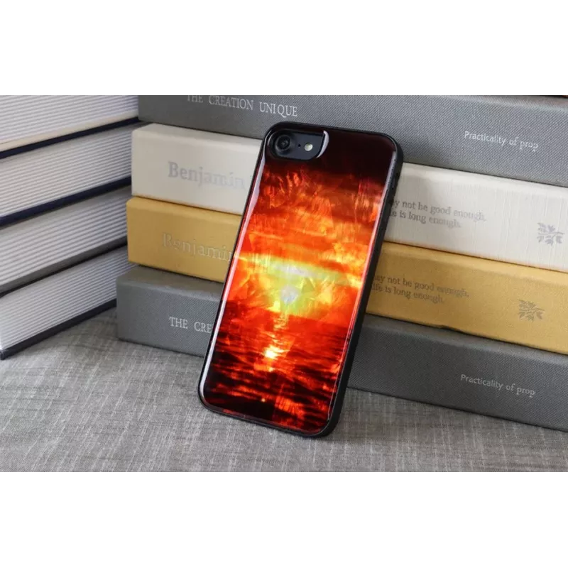 Apsauginis telefono dėklas iKins Apple iPhone 8 / 7 — Sunset Juoda