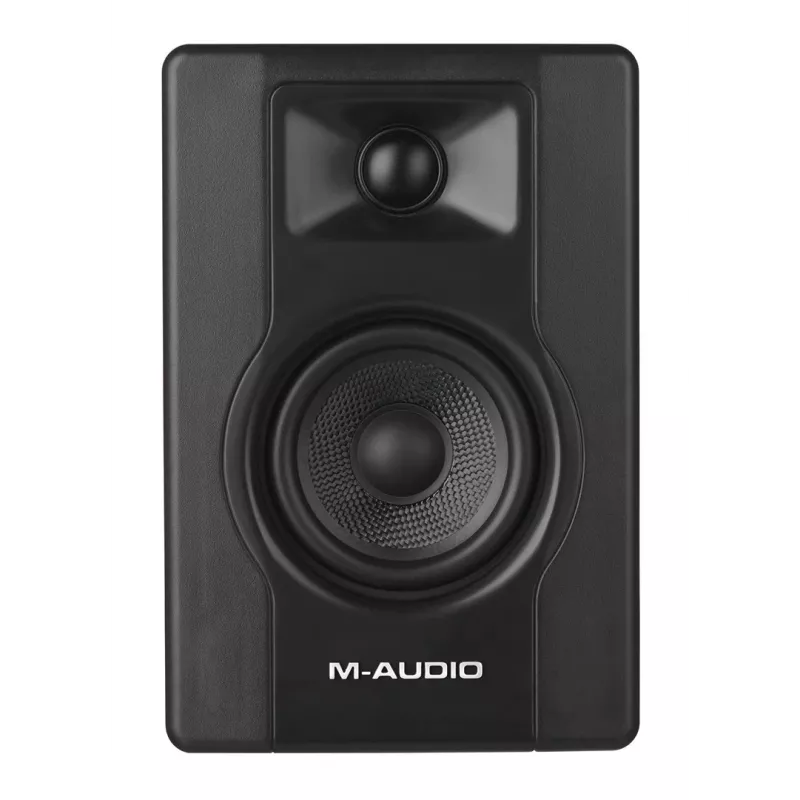 Studijiniai artimo lauko monitoriniai garsiakalbiai M-Audio BX3 pora BT bevielis Bluetooth ryšys, aktyvūs 3 colių žemų dažnių garsiakalbiai
