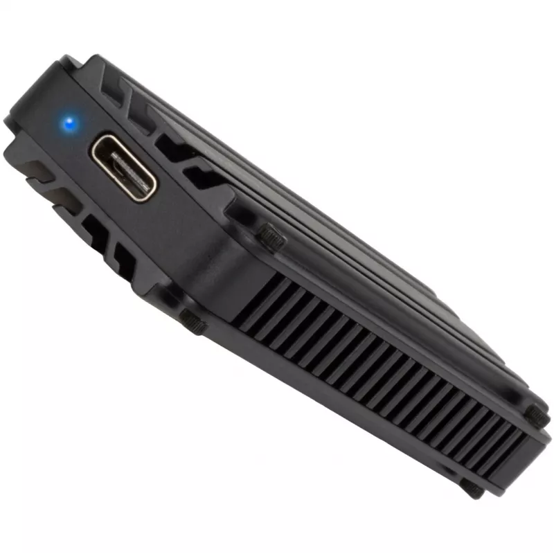 SSD korpusas Sidabrinėstone MS12 Juoda M.2