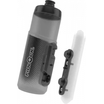 FIDLOCK TWIST dviračio butelis 600 ml polipropileno juodas pilkas
