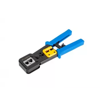 Užspaudimo įrankis LANBERG NT-0204 RJ-45 jungtims, juoda/mėlyna, 272×110,5×30 mm, 140 g