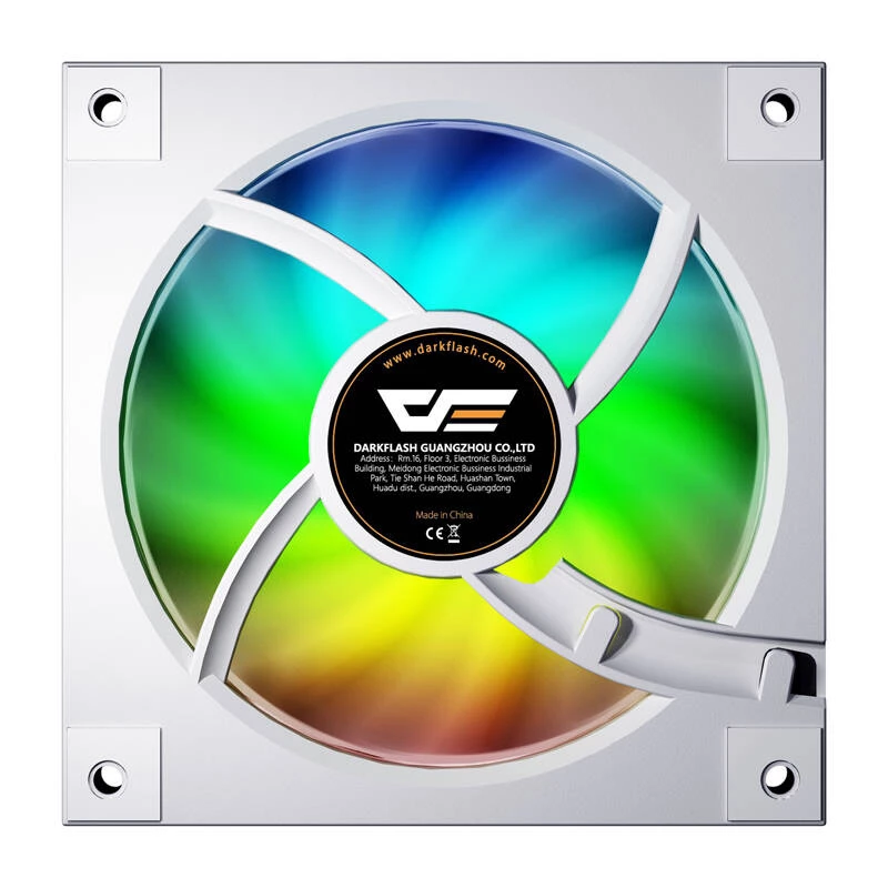 Aušinimo ventiliatorius Darkflash DM20 White 120mm 3‑pin kompiuterio korpusui ir procesoriaus aušinimui