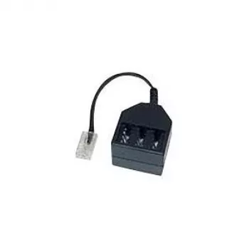 Helos - Telefonadapter - RJ-11 (M) to TAE-NFN (W) - 10 cm - Juoda