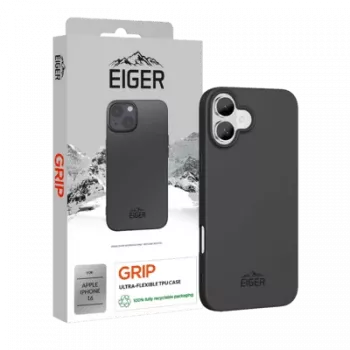 Dėklas EIGER EGCA00612 juodas skirtas iPhone 16 15,5 cm