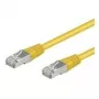Wentronic Goobay CAT 5e komutacinis kabelis, F/UTP, geltonas, 3 m - CCA vario mišinys (50167)