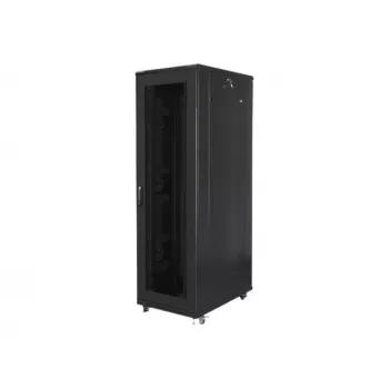 Laisvai pastatomas stovas LANBERG FF01-8042-23B 42U 19 colių 800×1000 mm Juodas, 121 kg talpa