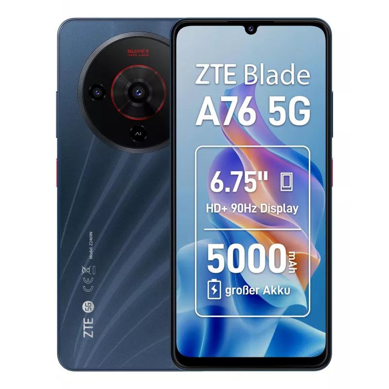 Mobilusis telefonas Blade A76 5G/4/128GB juodas Zte