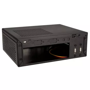 Mini-STX korpusas Akasa Cypher ST V2, juodas, 2,5 colio diskams