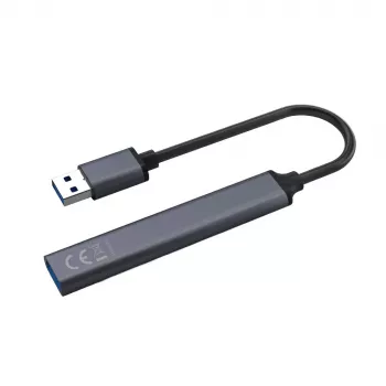 USB šakotuvas SAVIO AK-70, 7 prievadų USB 3.0, 4 naudojami prievadai, USB Type-A pagrindinis, 5 Gbit/s perdavimas, garantija 2 metai
