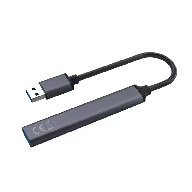USB šakotuvas SAVIO AK-70, 7 prievadų USB 3.0, 4 naudojami prievadai, USB Type-A pagrindinis, 5 Gbit/s perdavimas, garantija 2 metai