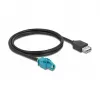 Kabelis HSD Z moteriška į USB 2.0 Type-A moteriška 1 m DeLOCK 90502
