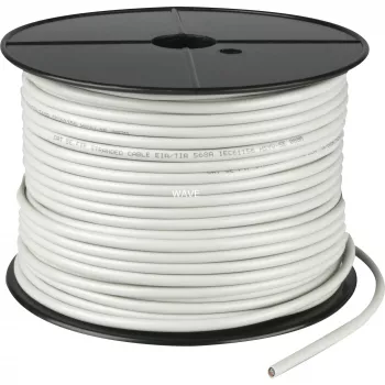 Wentronic Goobay CAT 5e tinklo kabelis, F/UTP, pilkas, 100 m - CCA vario mišinys, AWG 26/7 (vytinė), PVC (68706)