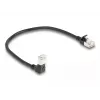 Tinklo kabelis DeLOCK RJ45 Cat.6A 0,25 m juodas