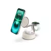 Belaidis USB įkroviklis Belkin Qi2 WIZ040KQSD — 25 W, USB maitinimas, 1,5 m laidas, baltas, skirtas išmaniajam telefonui, išmaniajam laikrodžiui, ausinėms, kūno rengybos stebėjimo prietaisui