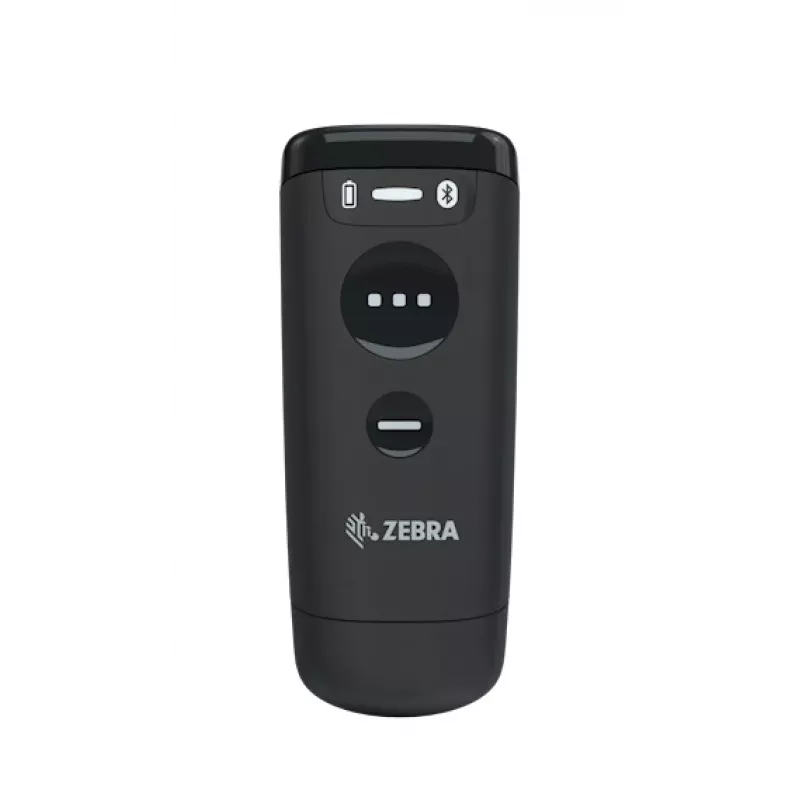Rankinis brūkšninių kodų skaitytuvas Zebra CS60 1D/2D LED belaidis IP65 juodas, Bluetooth/USB, 100 m atstumas, 83 g