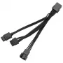 Kabelio skirstytuvas ventiliatoriaus PWM ir D-RGB signalams, ek water blocks EK-Loop OmniLink 10cm