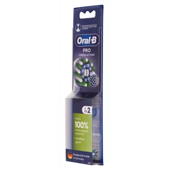 Oral-B EB50RX-2 CrossAction keičiamosios šepetėlių galvutės, 2 vnt.