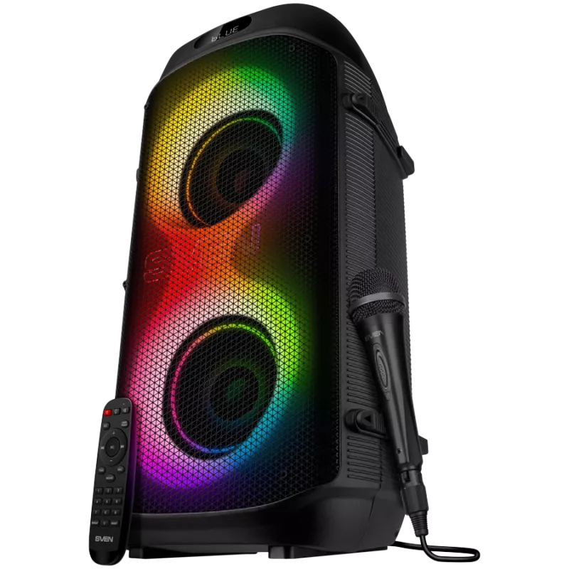 SVEN PS-850, (100 W, TWS, Bluetooth, FM, USB, microSD, LED ekranas, 8000 mAh)