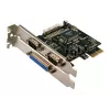Vidinė PCIe sąsajos plokštė LOGILINK PC0033 su nuosekliaisiais ir lygiagrečiaisiais išėjimais, NetMOS mikroschemų rinkinys