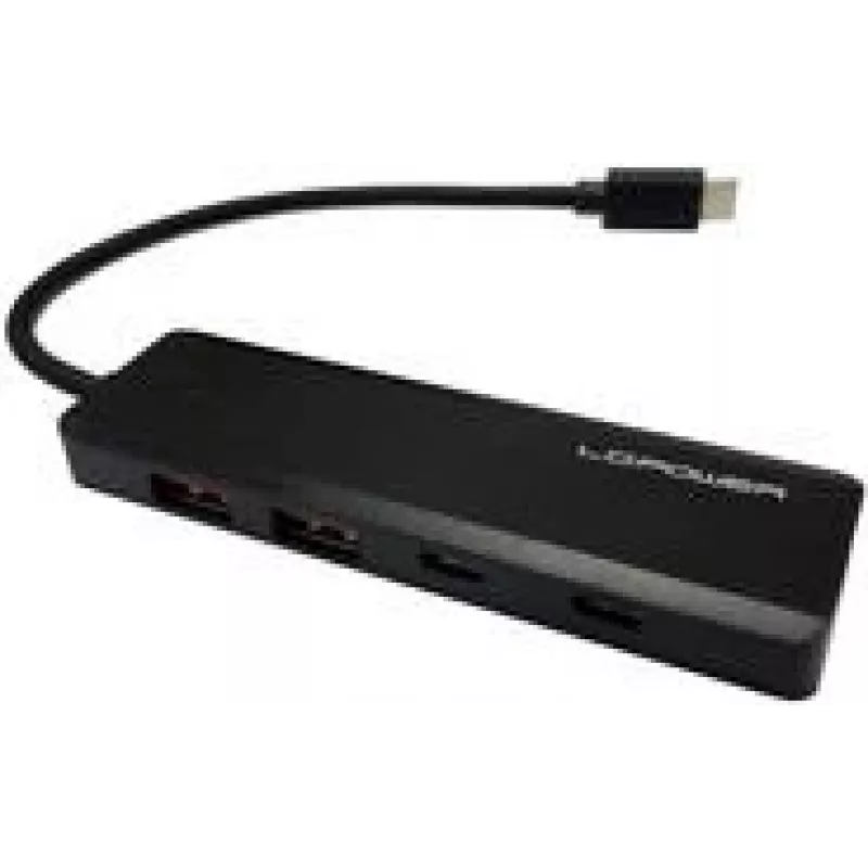 USB šakotuvas LC-Power LC-HUB-U3-4-C — 4 prievadų USB 3.0 šakotuvas