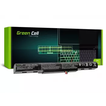 Baterija Green Cell AC51, skirta Acer Aspire E15/E17 — Li-Ion 14,8 V 2200 mAh 4 celių, juoda
