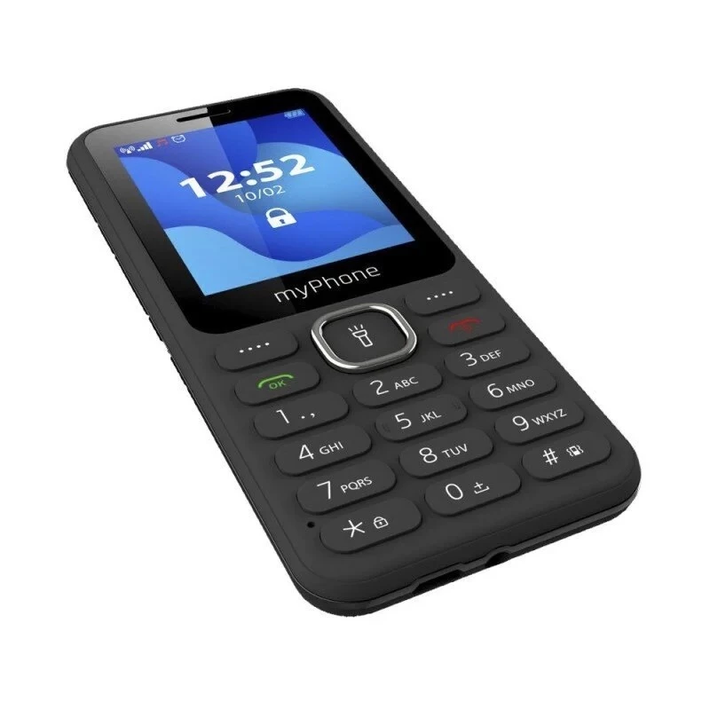 Mobilusis telefonas MYPHONE myPhone 6320, 2,4 colio ekranas, Dual SIM, 1000 mAh, Bluetooth, FM radijas, juodas