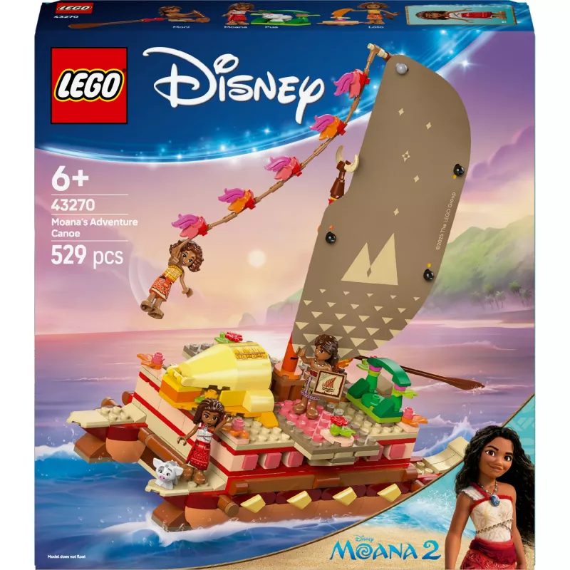 LEGO 43270 Bricks & Blocks set — 529 elementai, 3 minifigūrėlės, 260×120×220 mm, 0.198 kg, sidabrinis