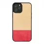 Telefono dėklas man and wood iPhone 12 / 12 Pro — miss match Juoda