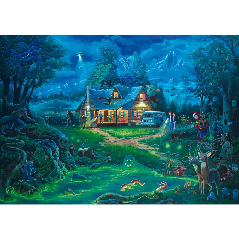 Dėlionė Schmidt Spiele Zac Kinkade „The Haunted House“ 1000 dalių, baigto dydžio apytiksl. 68 x 48 cm