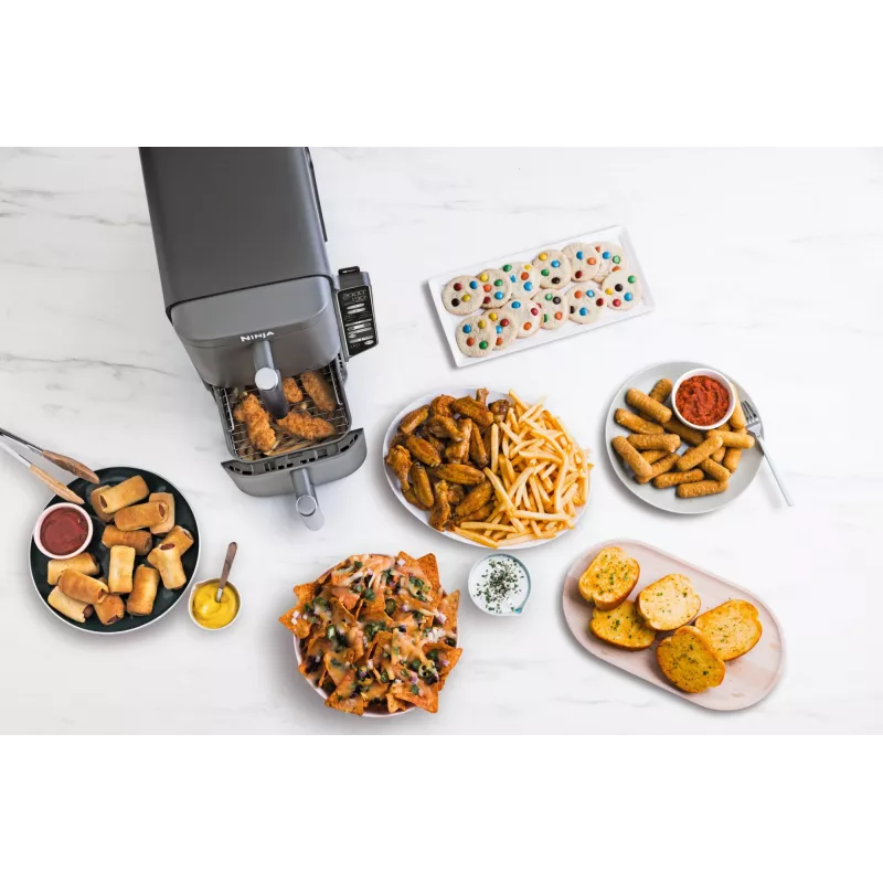 Ninja Double Stack XL karšto oro gruzdintuvė 2 skyriai su temperatūros zondu SmartCook 9,5 L SL451EU