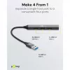 Goobay USB šakotuvas 74456 Type-A 5000 Mbit/s šviesiai pilkas