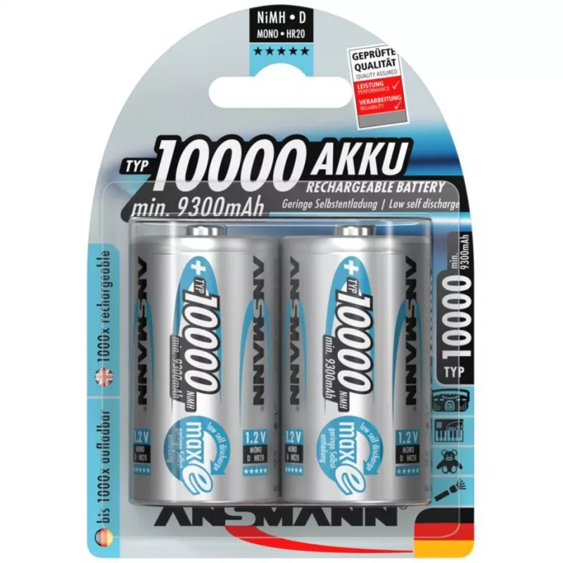 Baterija D Ansmann 10000 mAh Mono HR20 NiMH