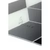 NeXtime klok 8171 Cubic, 43.5x37 cm, sieninis, juoda / balta / pilka