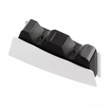 Įkrovimo sistema FIXED FIXPS5-DCC-BW, skirta PlayStation 5, laidinė, juoda balta