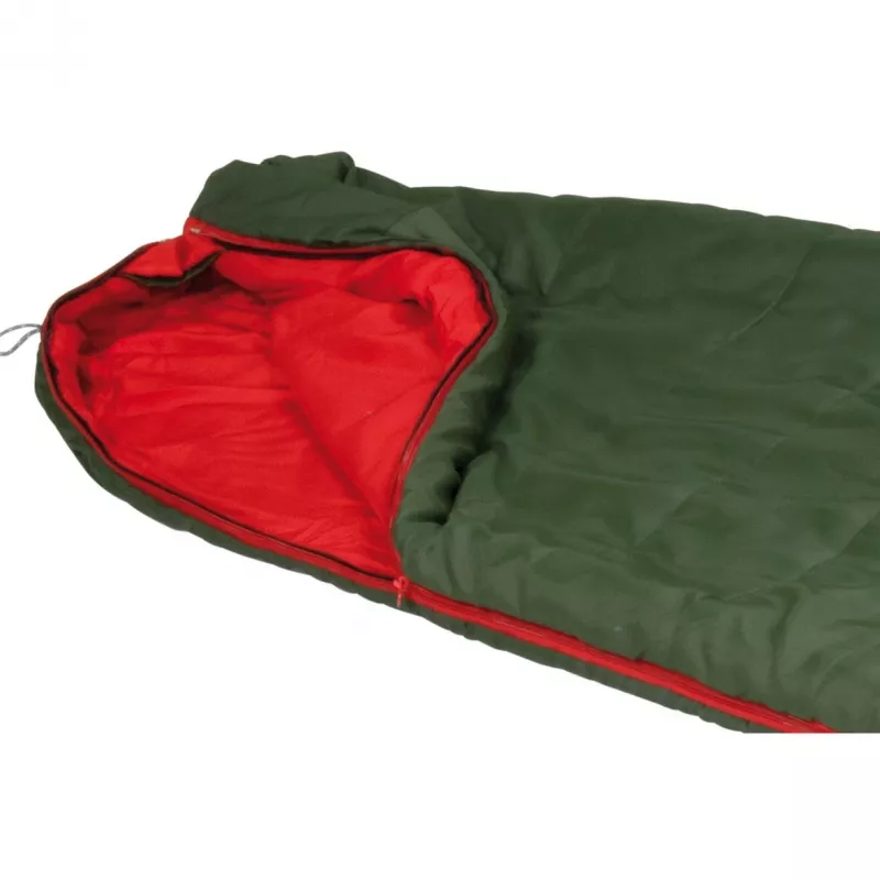 mummy sleeping bag Pak 1000 ECO (Dark Green/Raudona)