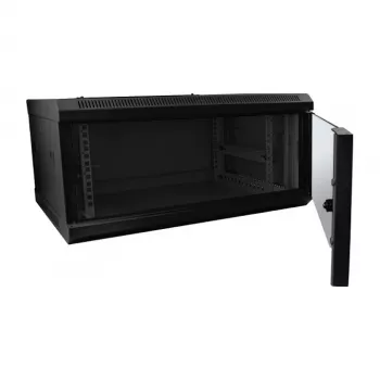 Sieninis stovas ALLNET ALL-SMC6604SCHWARZ 4U, maks. apkrova 50 kg, raktinis užraktas, juodas