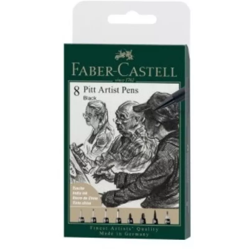 Flomasteris Faber-Castell 167158 juodas 1 vnt.