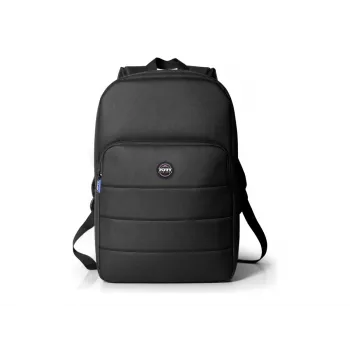 Port Designs kuprinė ECO PORTLAND II 40,6 cm (16 colių) nešiojamiesiems kompiuteriams, vienspalvė juoda, 1 priekinė kišenė, 360 g