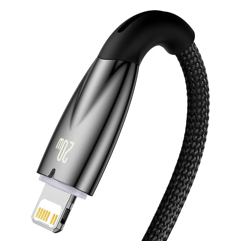 USB-C į Lightning laidas Baseus Glimmer 20W, 2 m — Greitas įkrovimas ir duomenų sinchronizavimas