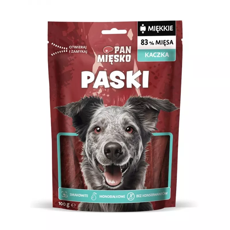 Dog treat Pan Mięsko Duck Strips 100 g