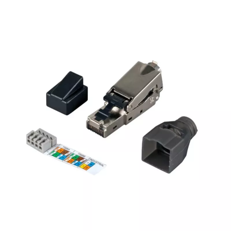 Tinklo kabelis EFB Elektronik 88035.1 RJ-45 standartinis 1 m sidabrinis