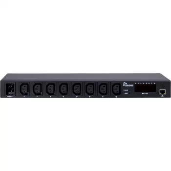 Inter-Tech SW-0816 maitinimo skirstymo įrenginys (PDU) 8 kintamosios srovės lizdai Juodas