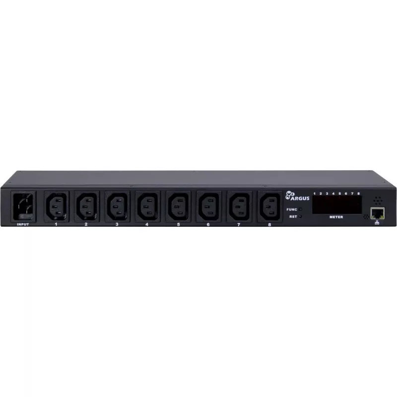 Inter-Tech SW-0816 maitinimo skirstymo įrenginys (PDU) 8 kintamosios srovės lizdai Juodas