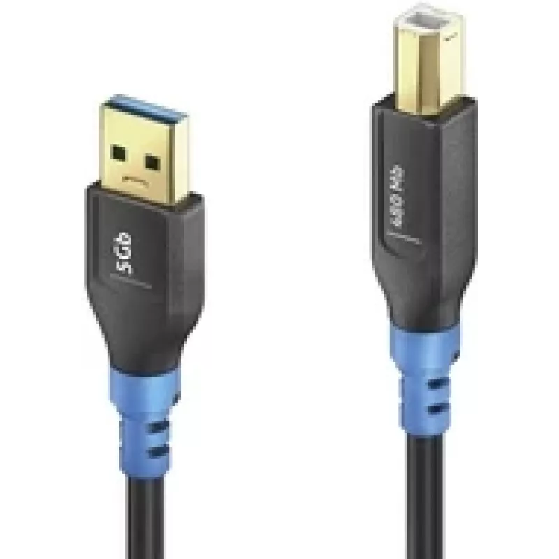 USB laidas PureLink FI-U200-003 USB 2.0 0,3 m USB A USB B juoda mėlyna