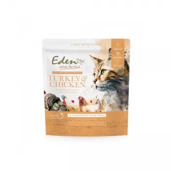 EDEN Turkey & Chicken - sausas kačių maistas - 1,5 kg