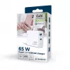 Gembird TA-UC-PDQC65L-W-01 mobiliojo įrenginio įkroviklis Universal White AC Greitas įkrovimas Vidaus
