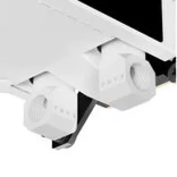 CPU vandens blokas TRYX L-P0CL-DS0M-G0W Intel ir AMD lizdams su AMOLED ekranu, baltos spalvos apdaila