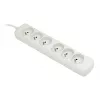 Maitinimo lizdas ActiveJet 6GNU - 3M - S, 6 lizdai, 3 m kabelis, 230 V/50 Hz, 10 A, E tipo kištukas
